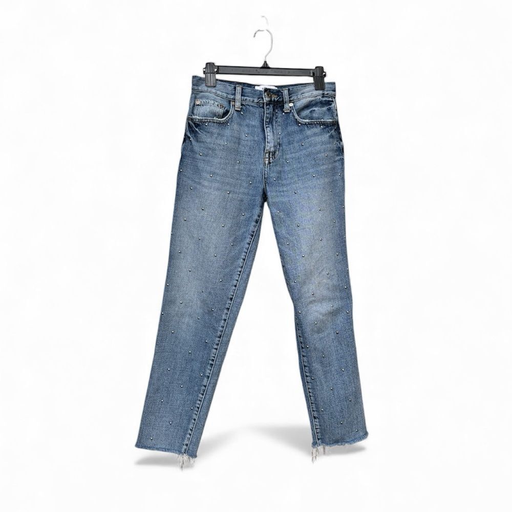 Pistola Presley studded raw-hem jeans size 27